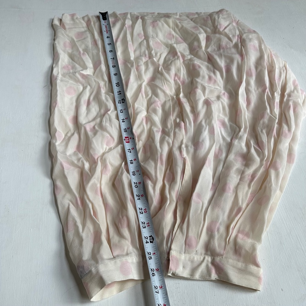 Vintage Christian Dior Pale Pink Polka Dot Skirt - Picture 5 of 5